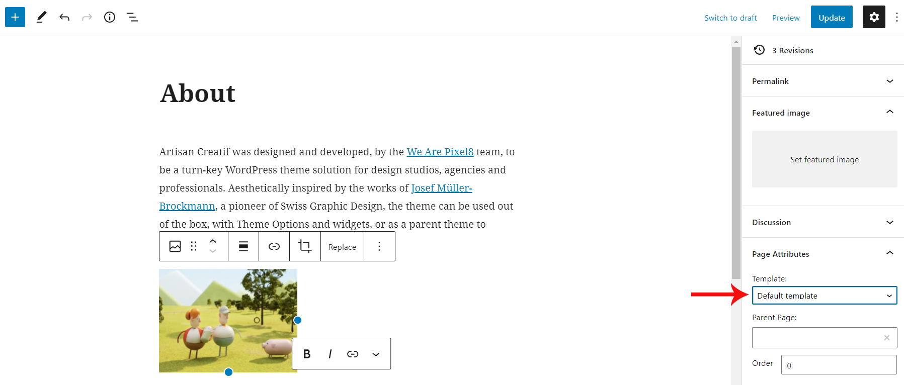 Artisan Creatif WordPress Theme Documentation