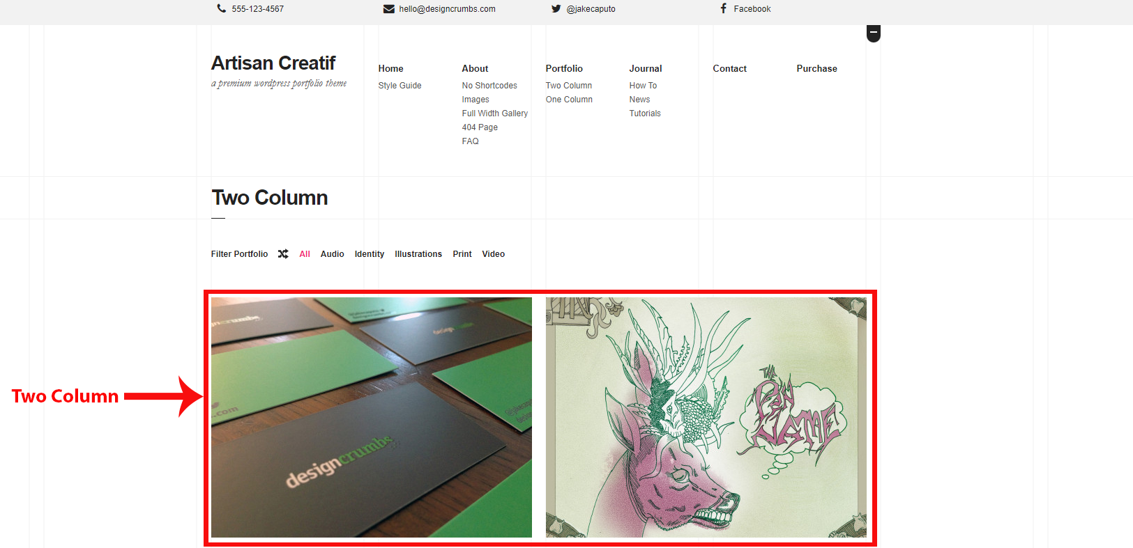 Artisan Creatif WordPress Theme Documentation