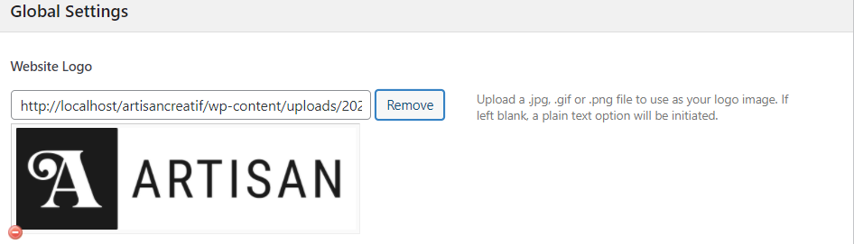 Artisan Creatif WordPress Theme Documentation