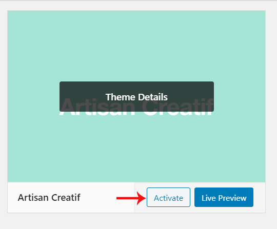 Artisan Creatif WordPress Theme Documentation